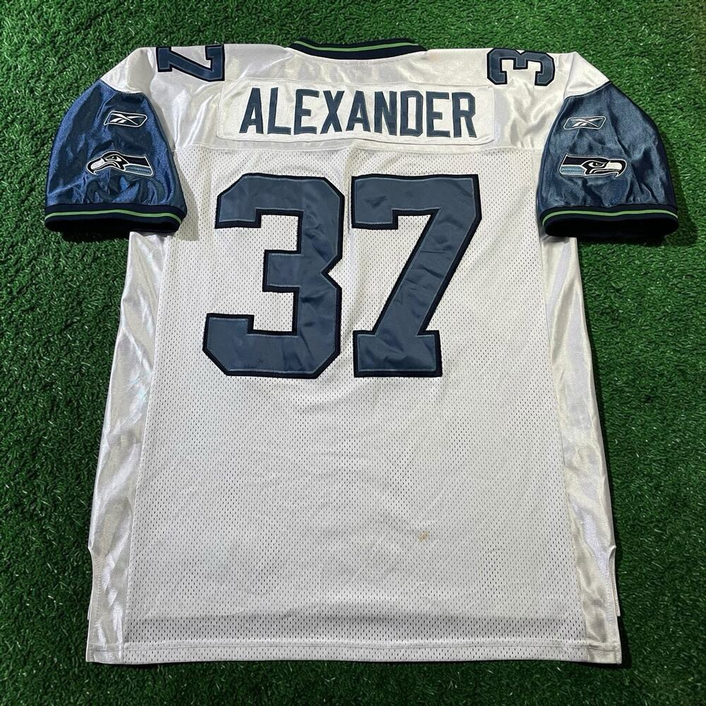 Vintage Reebok NFL Seattle Seahawks Shaun Alexander 37 Authentic Jersey Sewn 50